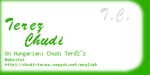 terez chudi business card